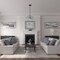 Ekena Millwork Attica Ceiling Medallion (Canopies up to 3 1/2"), 12 3/4"OD x 4"ID x 1/2"P, Smokey Topaz Crackle CM12ATSTC - alternate 5